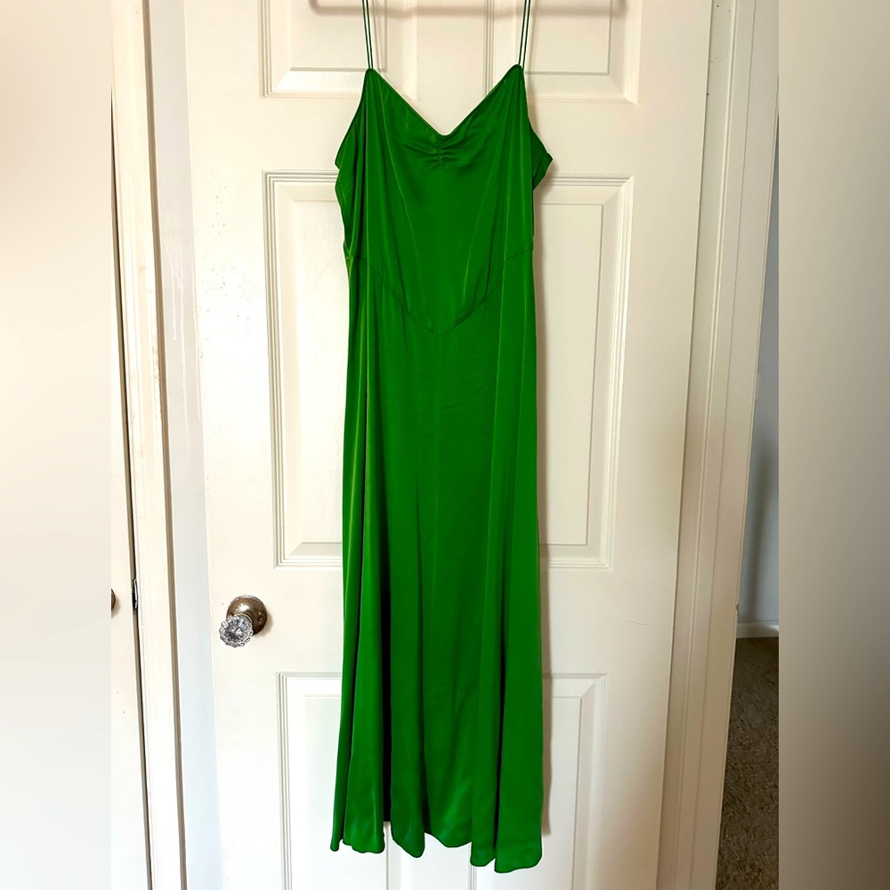 DÔEN Green Lorraine Dress Silk medium